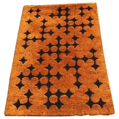 Mid-Century Modern Danish Carpet by Hojer Eksport Wilton 1970s in Pure Wool
