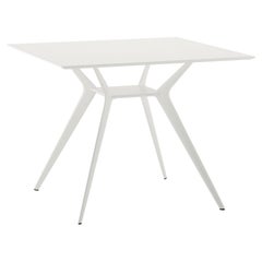 Alias Biplane 400 Table in White MDF Top with White Lacquered Aluminium Frame