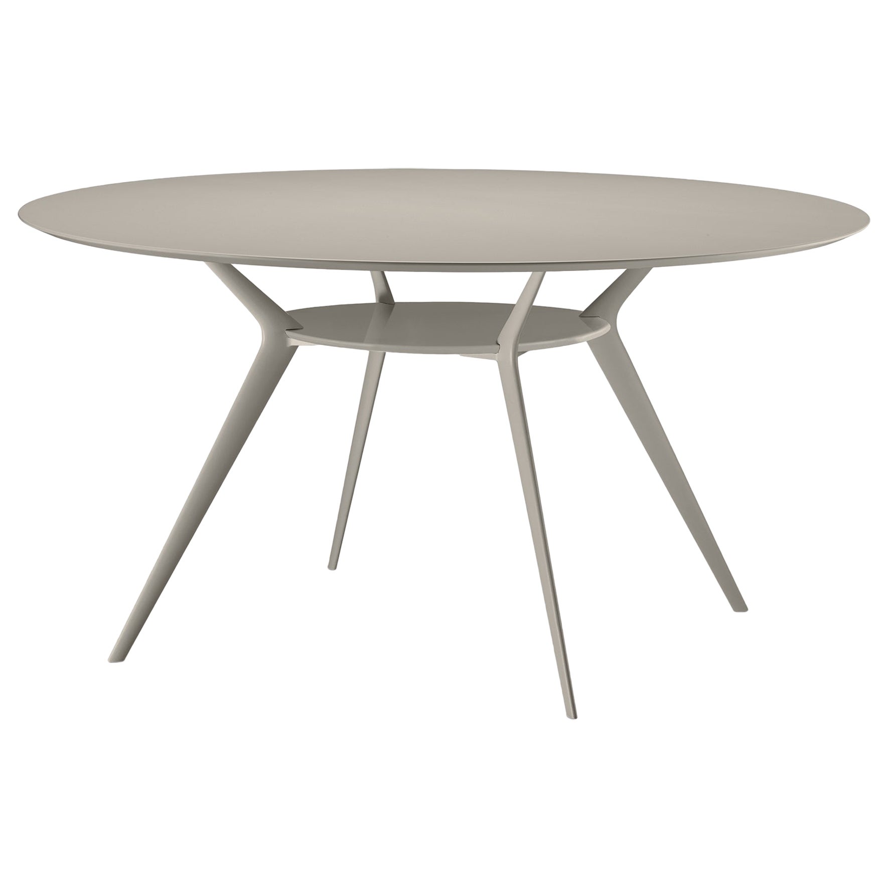 Alias Biplane 403 Table in Sand MDF Top with Sand Lacquered Aluminium Frame For Sale