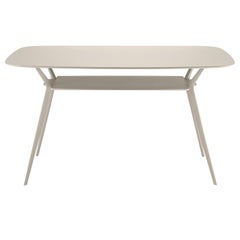 Alias Biplane 487 High Table in Sand MDF Top and Sand Polished Aluminium Frame
