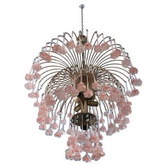 Murano Glass Floral Chandelier, 1960s