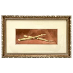 Bert Beirne Oil on Board or Panel Painting, Asparagus, Signed