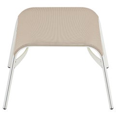 Alias Feetframe 431 Outdoor Stool in Mesh with White Lacquered Aluminium Frame