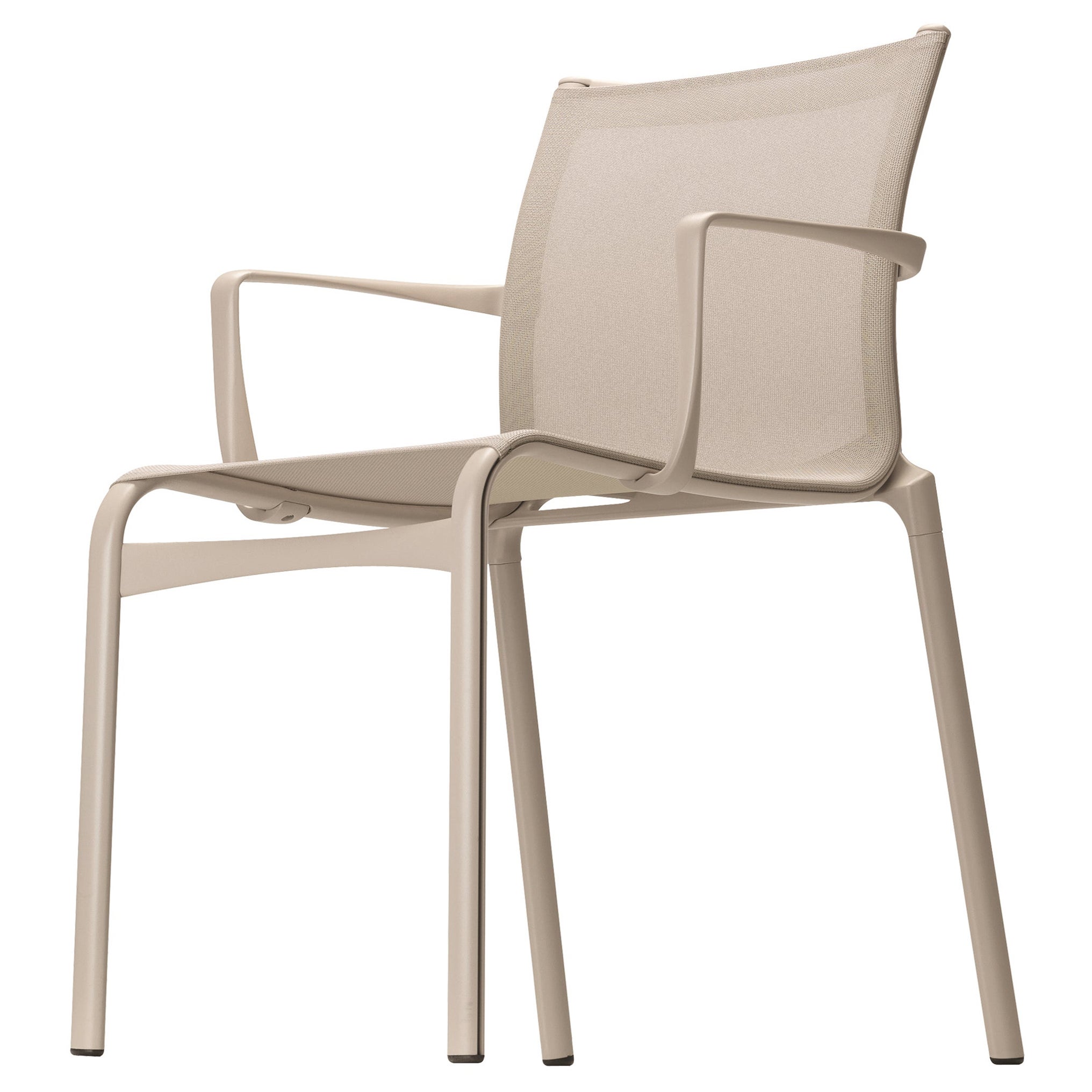Alias Bigframe 44 Armchair in Sand Mesh with Sand Lacquered Aluminium Frame For Sale
