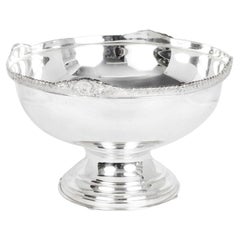 Vintage Large Silver Plated Punch Bowl Champagne Cooler 20th C