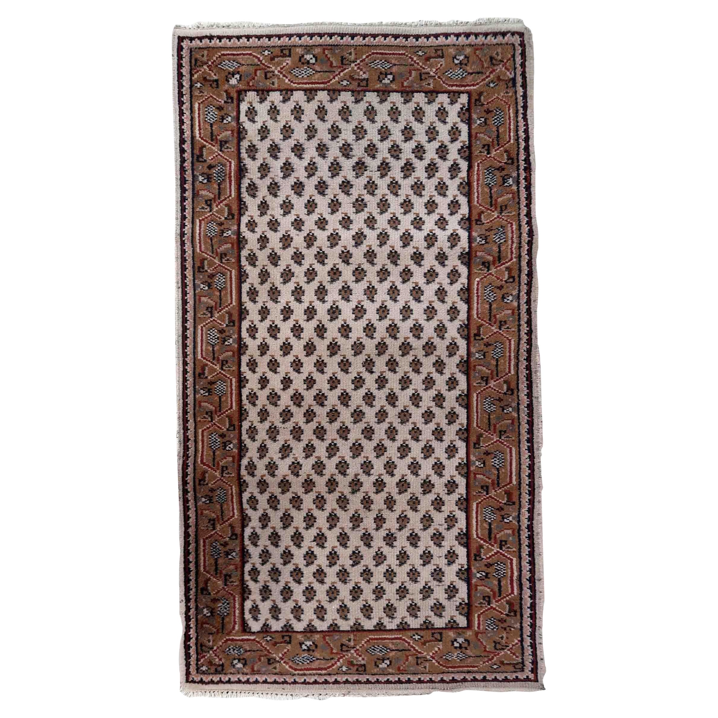 Handgefertigter indischer Seraband-Teppich, 1970er Jahre, 1C947
