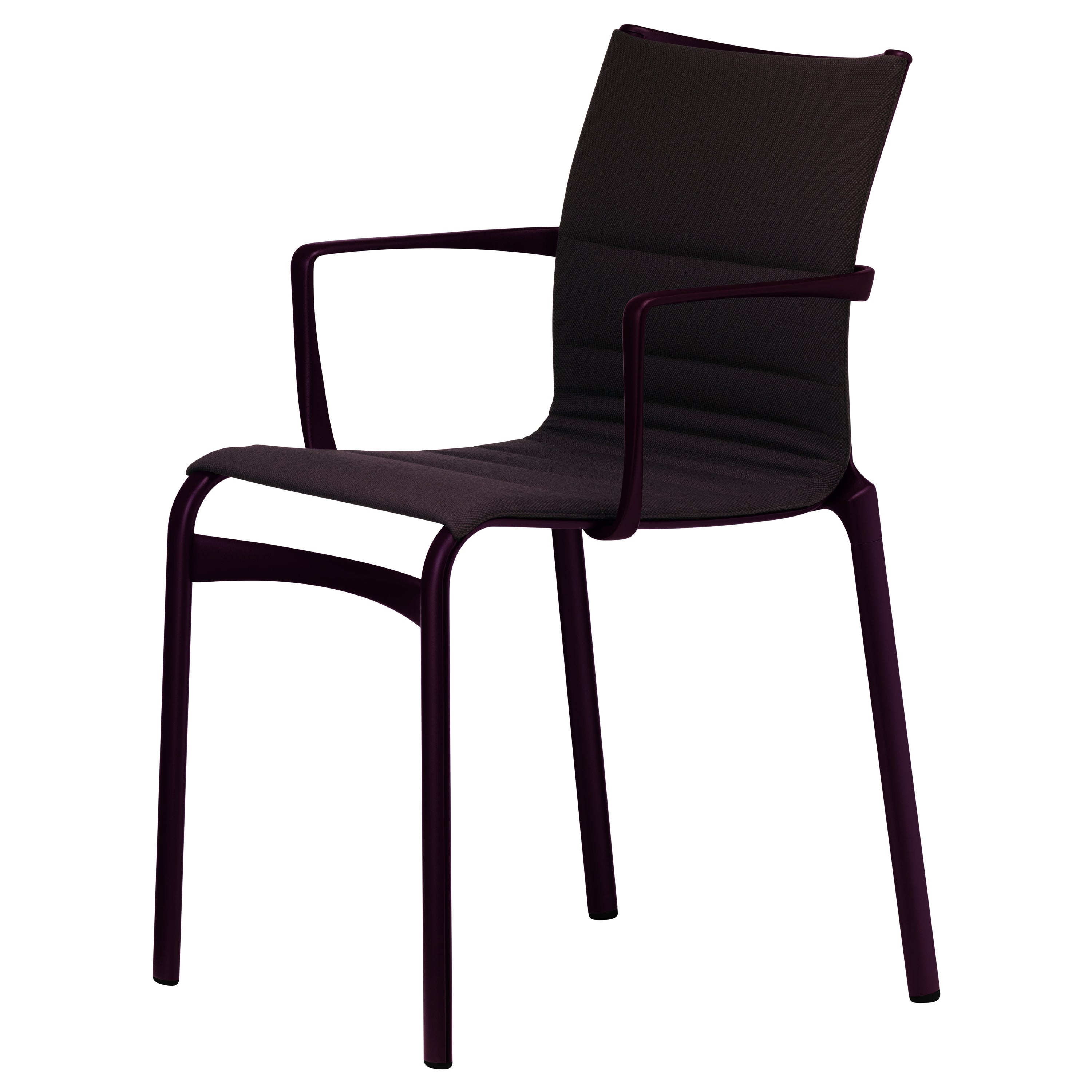 Fauteuil Alias Bigframe 44 en tissu d'ameublement avec cadre en aluminium laqué