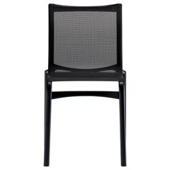 Alias Bigframe 44, Stuhl mit schwarzem Mesh-Sitz und lackiertem Aluminiumrahmen