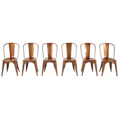 Authentic French Tolix Steel Stacking Chairs, Showroom Samples 100's Available