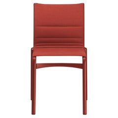 Alias Bigframe 44, Stuhl mit roter HG06-Polsterung und lackiertem Aluminiumrahmen