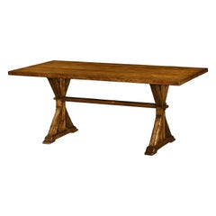 Rustic Country Walnut Refectory Dining Table