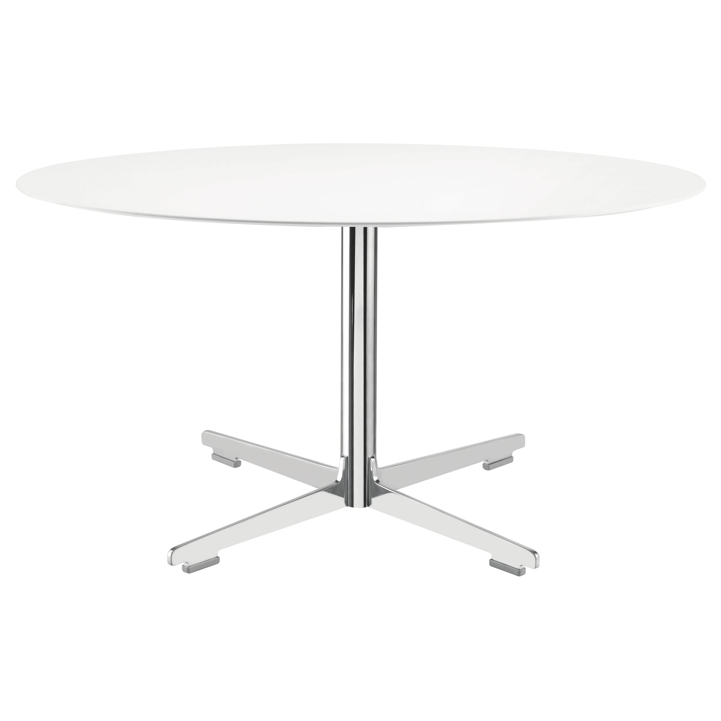 Alias Small 572 Cross Table with White Top and Lacquered Steel Base