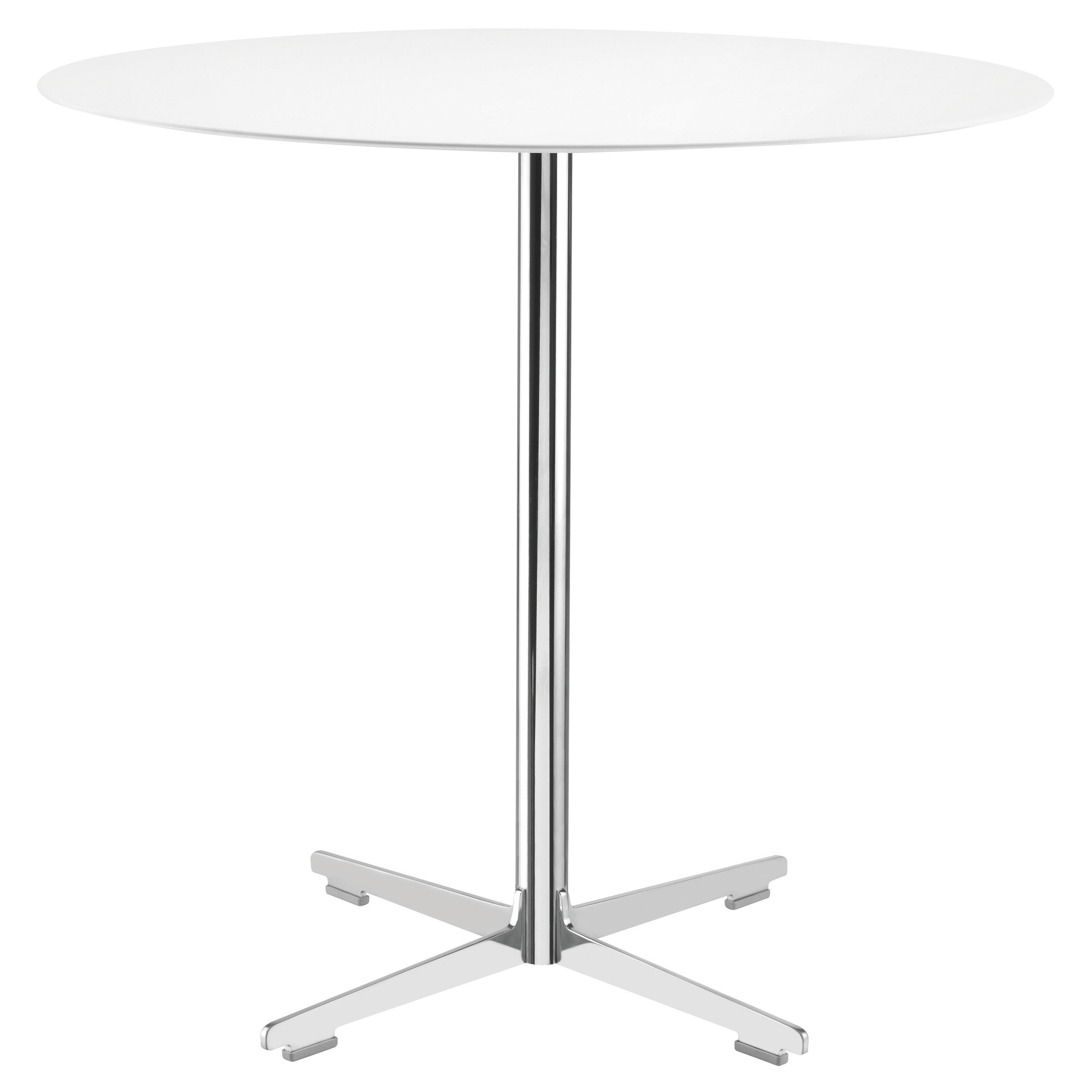 Alias Large 572 Cross Table with White Top and Lacquered Steel Base For Sale