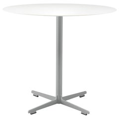 Alias 572 Cross Table with Light Grey Top and Lacquered Textured Base