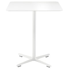 Alias Large 574 Cross Table with White Top and Lacquered Steel Base