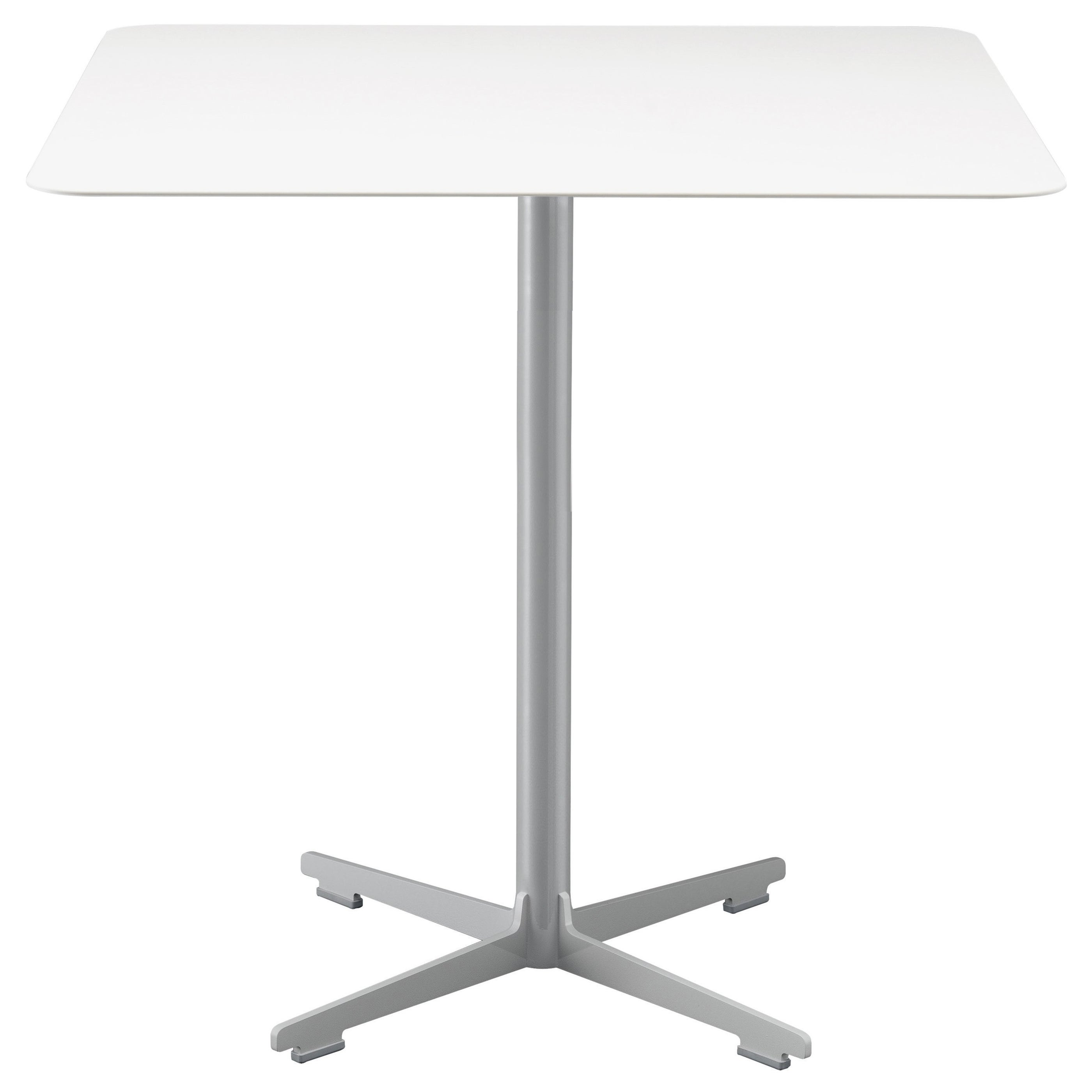 Alias Large 577 Cross Table with Light Grey Top and Lacquered Steel Base
