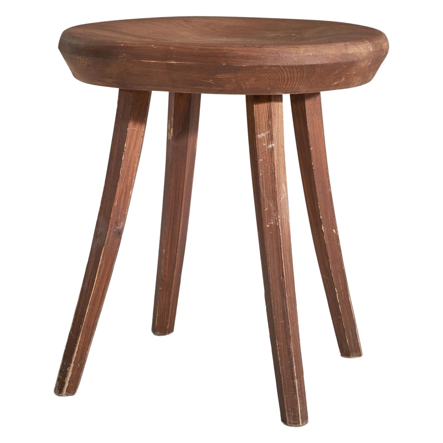 Tervasaaren Puutyötehdas, Stool, Stained Pine, Finland, 1960s