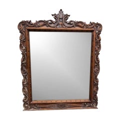 Early 19th Century Carved Mahogany Victorian Mirror