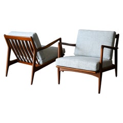 Pair of Danish Lounge Chairs by i. B. Kofod-Larsen for Selig, circa 1965