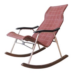 Japanese Foldable Rocking Chair by Takeshi Nii, 1950's