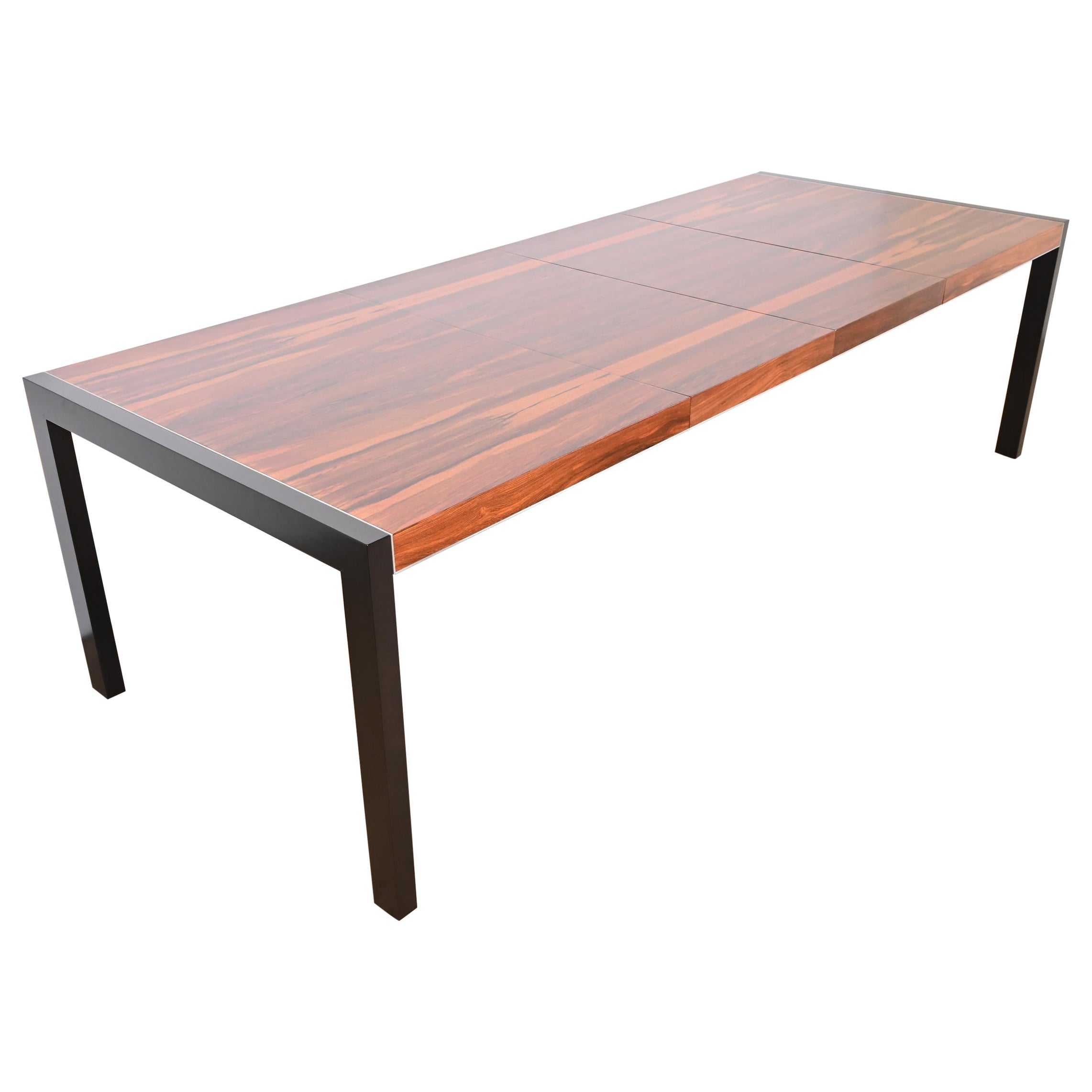 Robert Baron for Glenn of California Rosewood Parsons Dining Table, Refinished For Sale