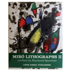 Joan Miro Lithographs Book Volume II with Original Modern Lithographs 1953-1963
