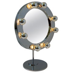 Chrome O Vanity Mirror by Charles Hollis Jones