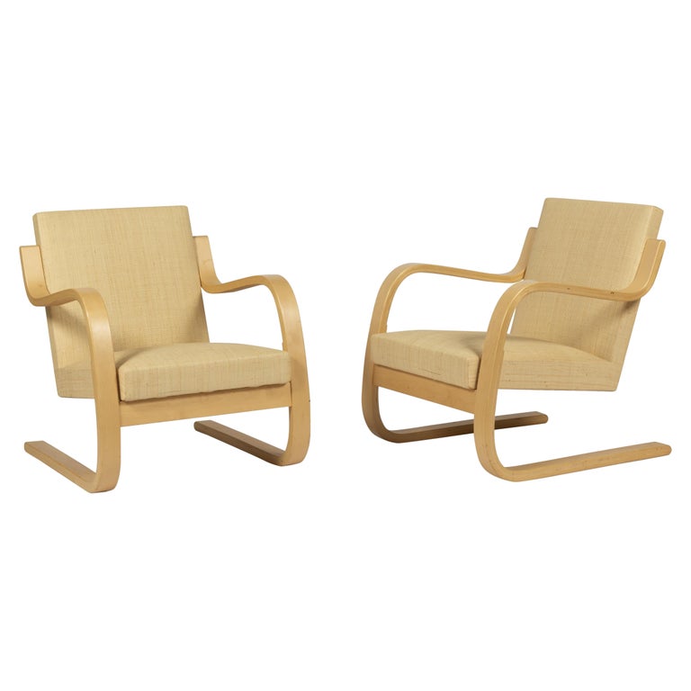 Paire de fauteuils “402” d'Alvar Aalto Pour Artek, 1960 For Sale at 1stDibs