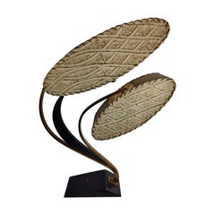 Vintage Mid-Century Modern Sculptural Venus Flytrap 3Way Table Lamp by Majestic Lamp Co.
