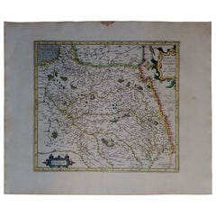 1590 Mercator-Karte mit dem Titel „“Frankreich Picardie Champaigne, Ric.0001