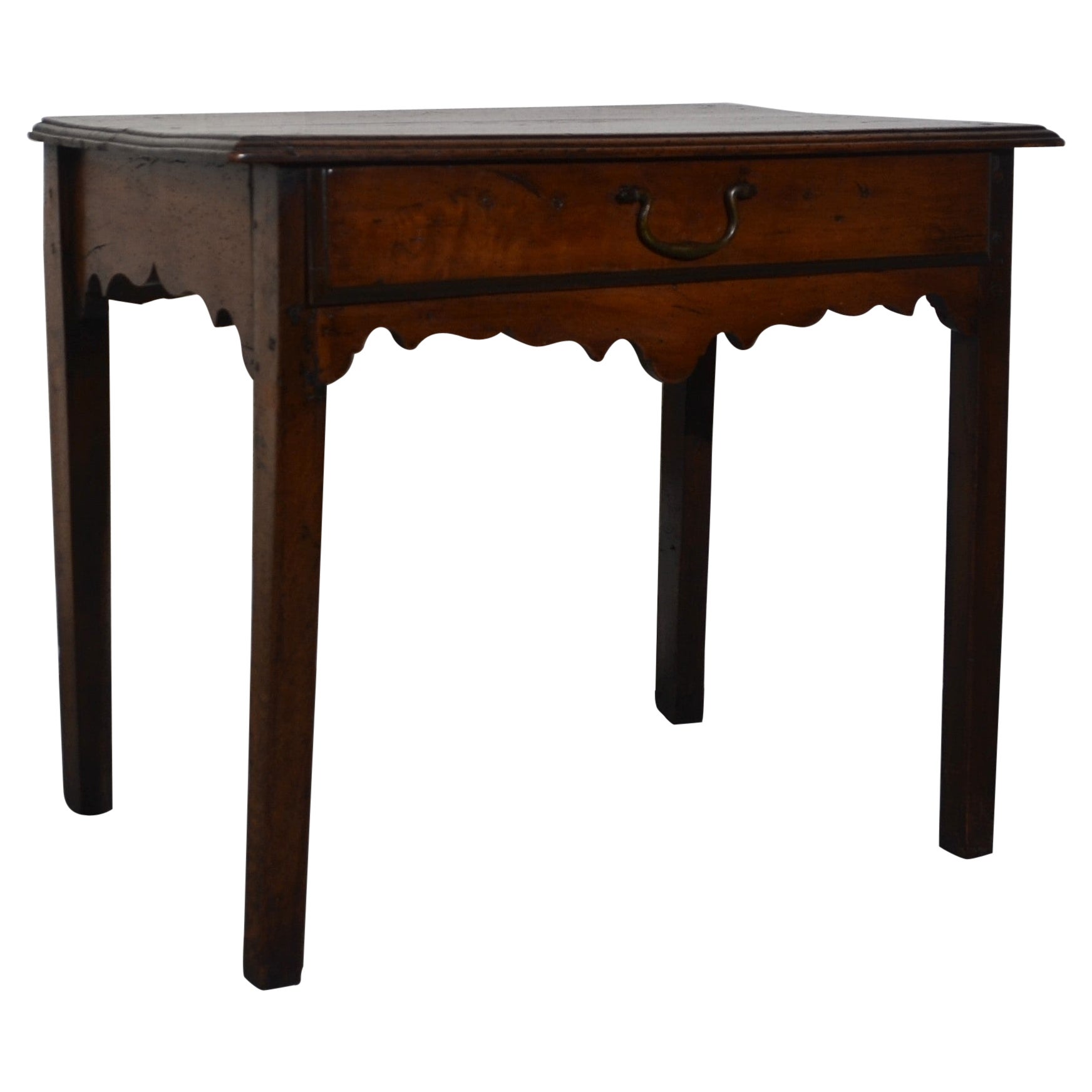 English Oak Side Table c.1800 For Sale