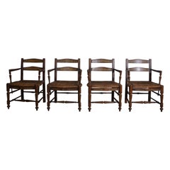 Vintage French Provincial Style Dining Chairs Set of 4