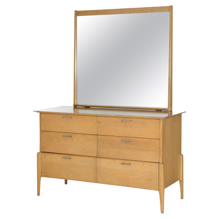 MidCentury Modern Heywood Wakefield Prophecy Dresser with Mirror in