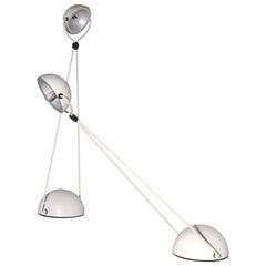 Pr Metal Angle Poise Lamps Designed by Stefano Cevoli Made in Milan Italy 1980s