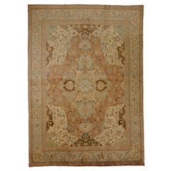 Mid-20th Century Handwoven Persian Rug Tabriz Design