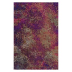 Tapis rectangulaire Moooi Large Quiet Collection Erosion Rhodonite Pile Low Pile Polyamide