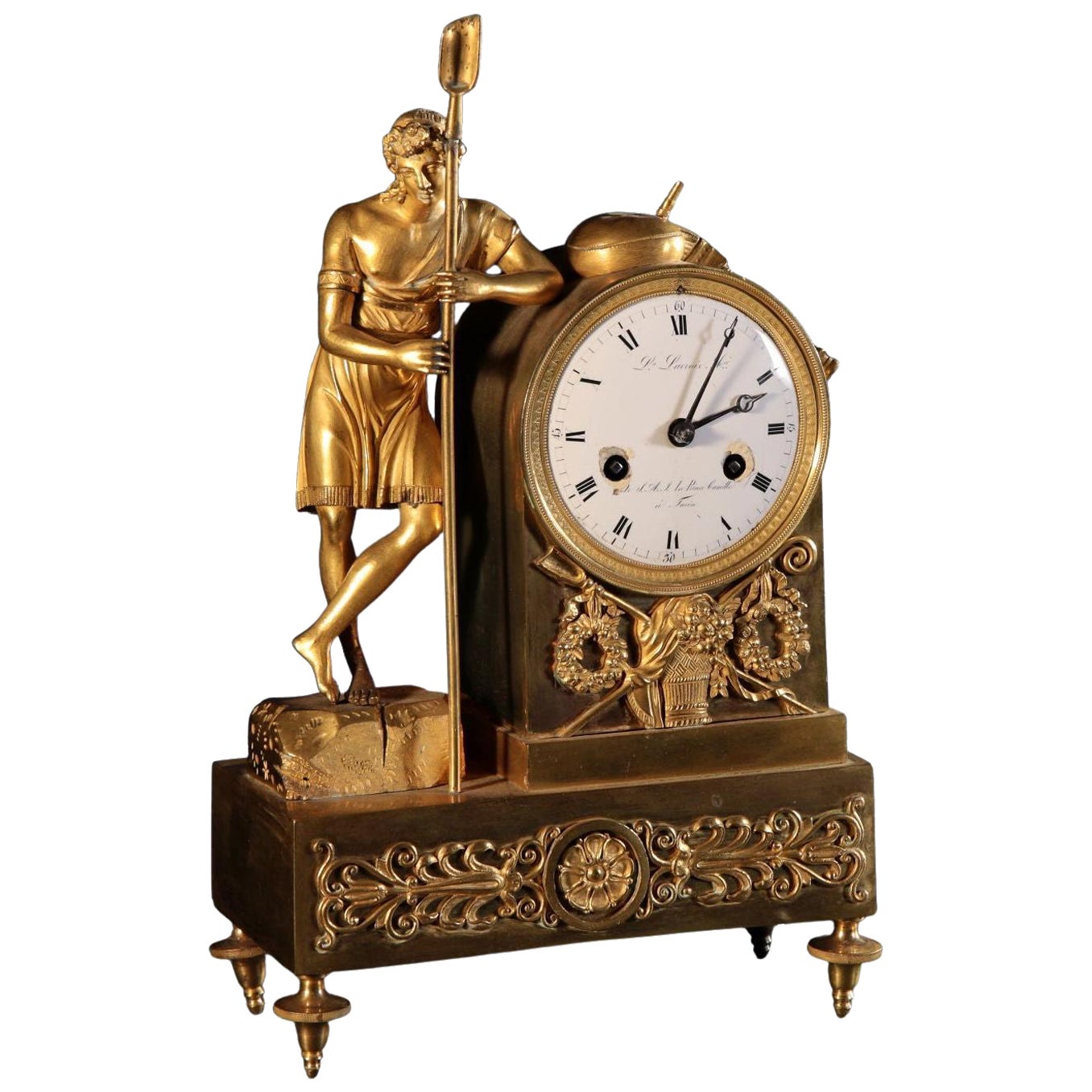Mantel Clock, Camillo Borghese, First Quarter 19th Century For Sale