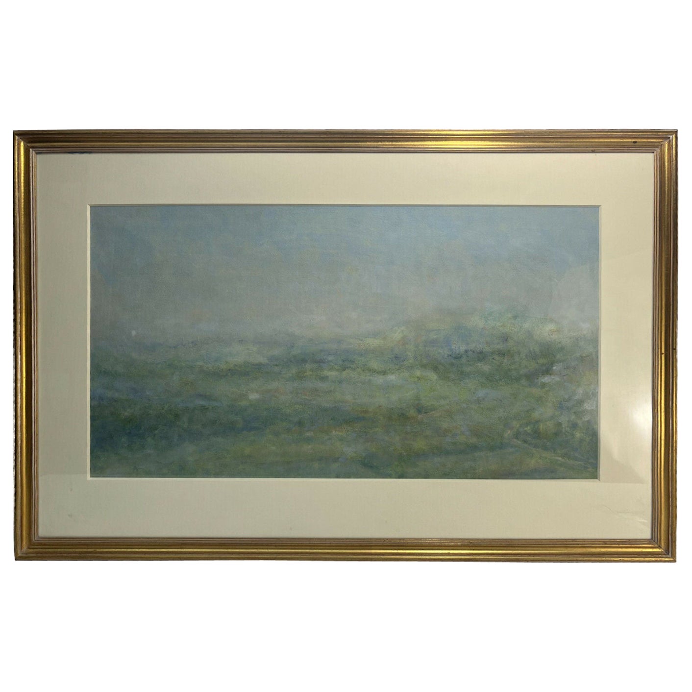 Peinture à l'huile sur panneau de paysage, signée Tad Spurgeon, 1996