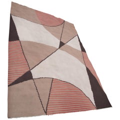 Abstract Geometric Carpet, Czechoslovakia, 1940s