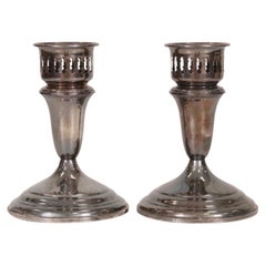 Towle Sterling Candle Holders, a Pair