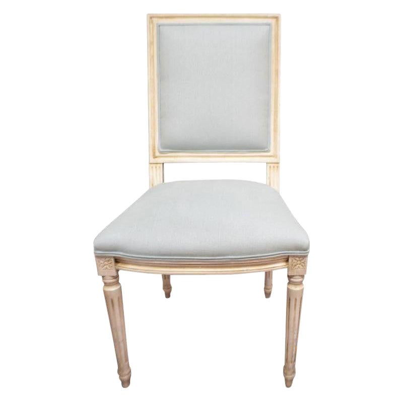 Louis XV Style Painted Square Back Dining Chair for custom order For Sale