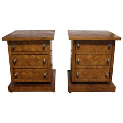 Vintage Pair of Mid-20th Century French Side Tables