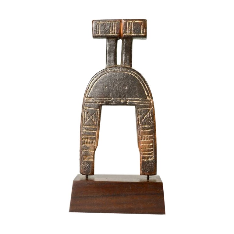 Amyas Naegele Well Used Architectonic Kulango Pulley in Wood For Sale