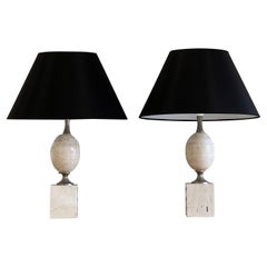 Pair of French Maison Barbier Table Lamps