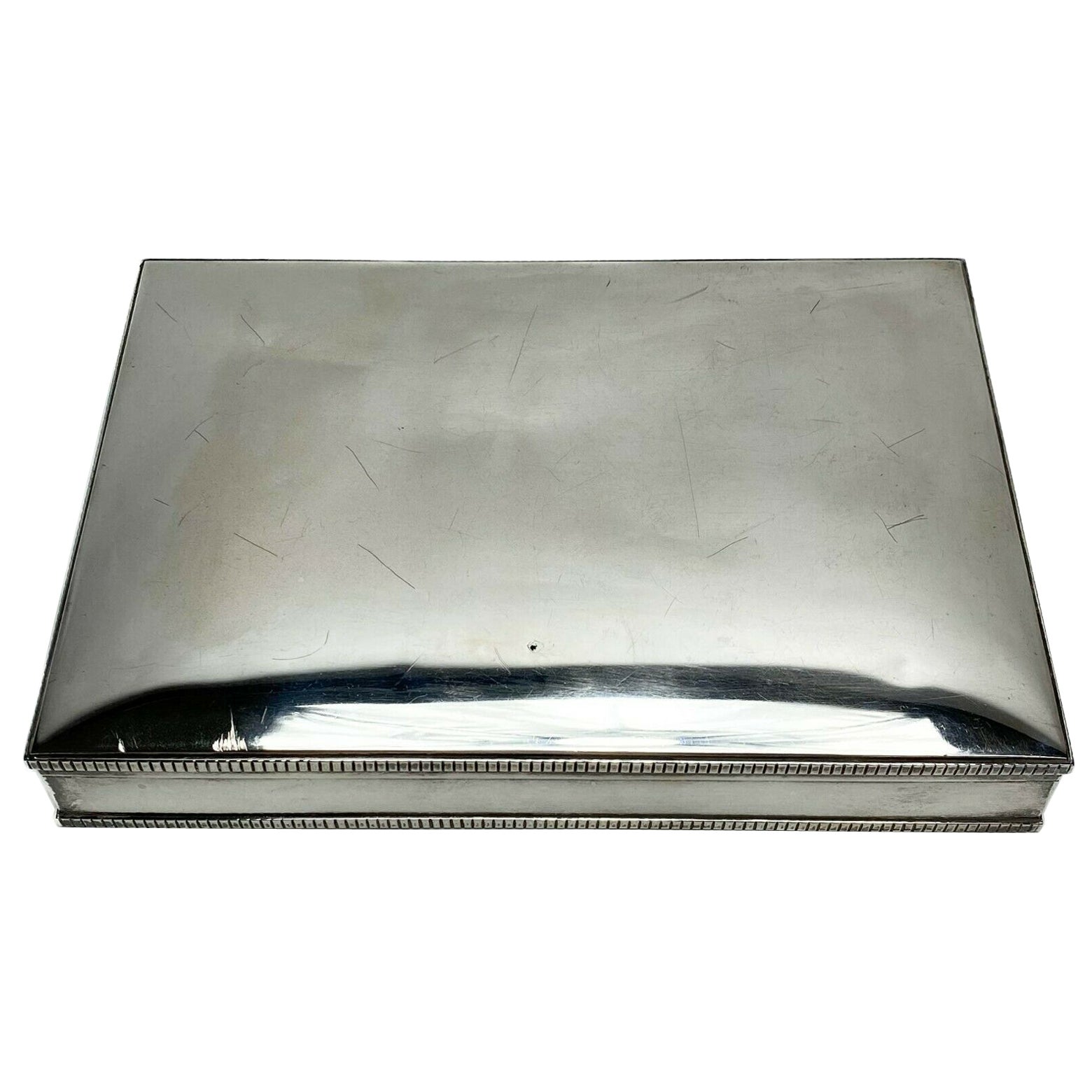 American Sterling Silver Mounted Cigar Box