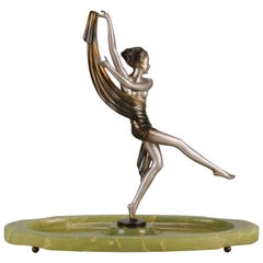 Early 20th Century Cold-Painted Bronze Entitled "Charlotte" by Josef Lorenzl