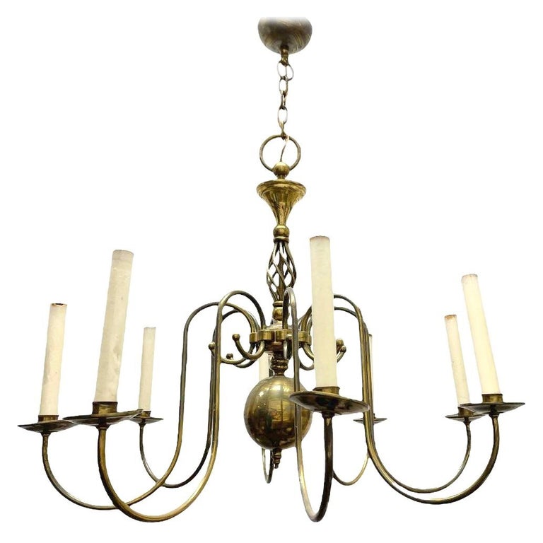 Polished Brass Flemish Chandelier - Two Size Options