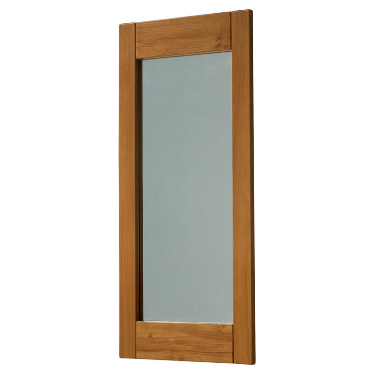 Maison Regain Rectangular Mirror with Elm Wood Frame For Sale at 1stDibs