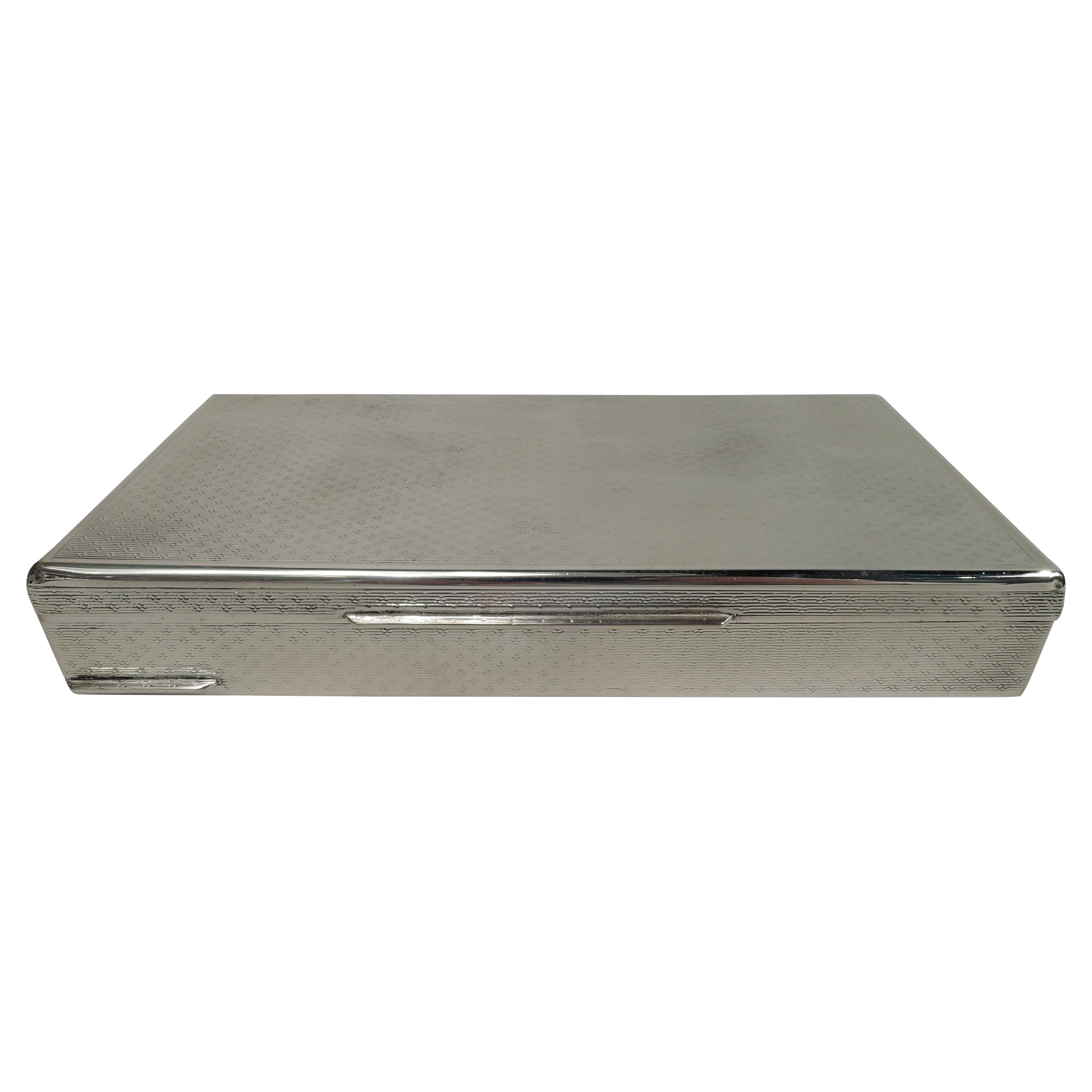 Italian Mid-Century Modern Silver Box