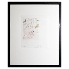 Salvador Dali Le Jument De Compere Pierre Original Etching Ea Framed 1972